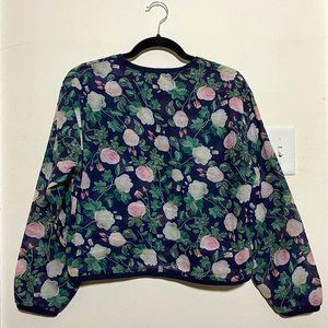 Pink Yotto - Sheer Floral Long Sleeve Shirt